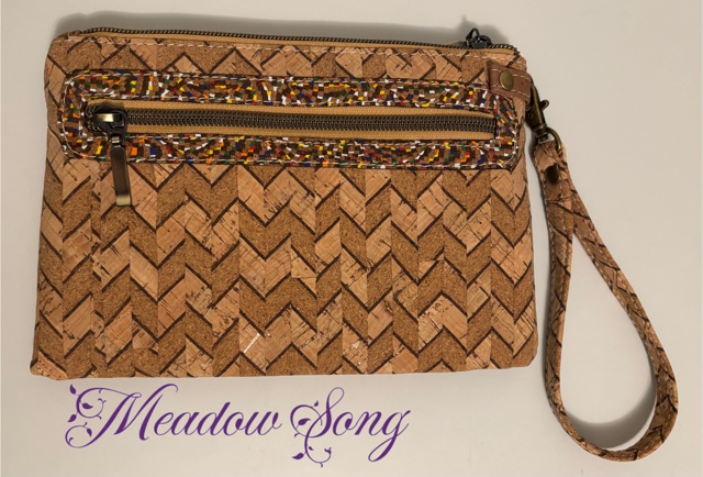 Jackie Wristlet - Brown & Burnt Orange - Image 2