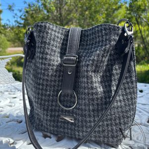 Hinterland Handbag (Black & Grey Houndstooth)